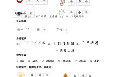 第一单元核心考点清单_25秋1-6年级语文上册课件教案_25秋统编版语文一年级上册_统编版语文一年级上册教学资源包（25秋七彩课堂）_1.第一单元_单元复习_第一单元知识小结