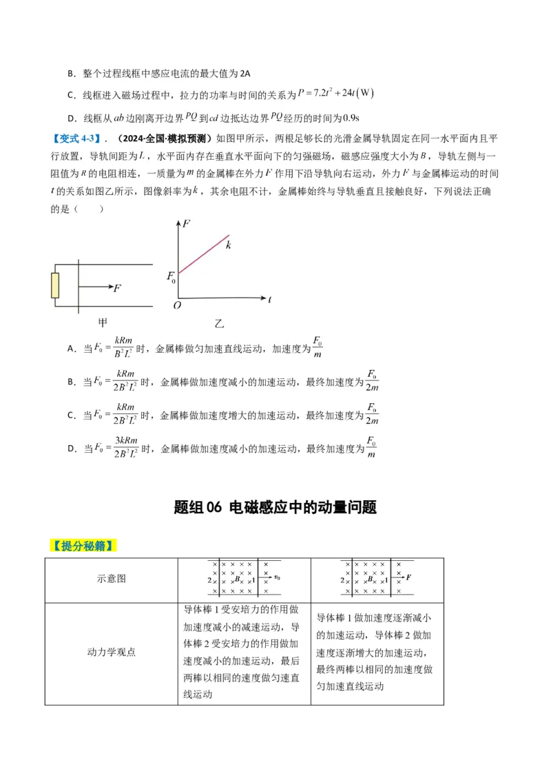 专题06电路与电磁感应（原卷版）_04高考物理_2025年新高考资料_二轮复习_2025年高考物理二轮热点题型归纳与变式演练（新高考通用）339880232