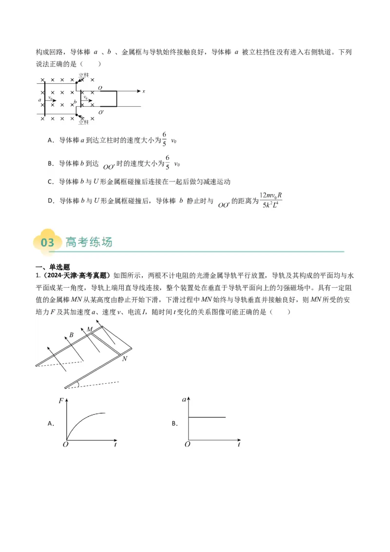 专题06电路与电磁感应（原卷版）_04高考物理_2025年新高考资料_二轮复习_2025年高考物理二轮热点题型归纳与变式演练（新高考通用）339880232