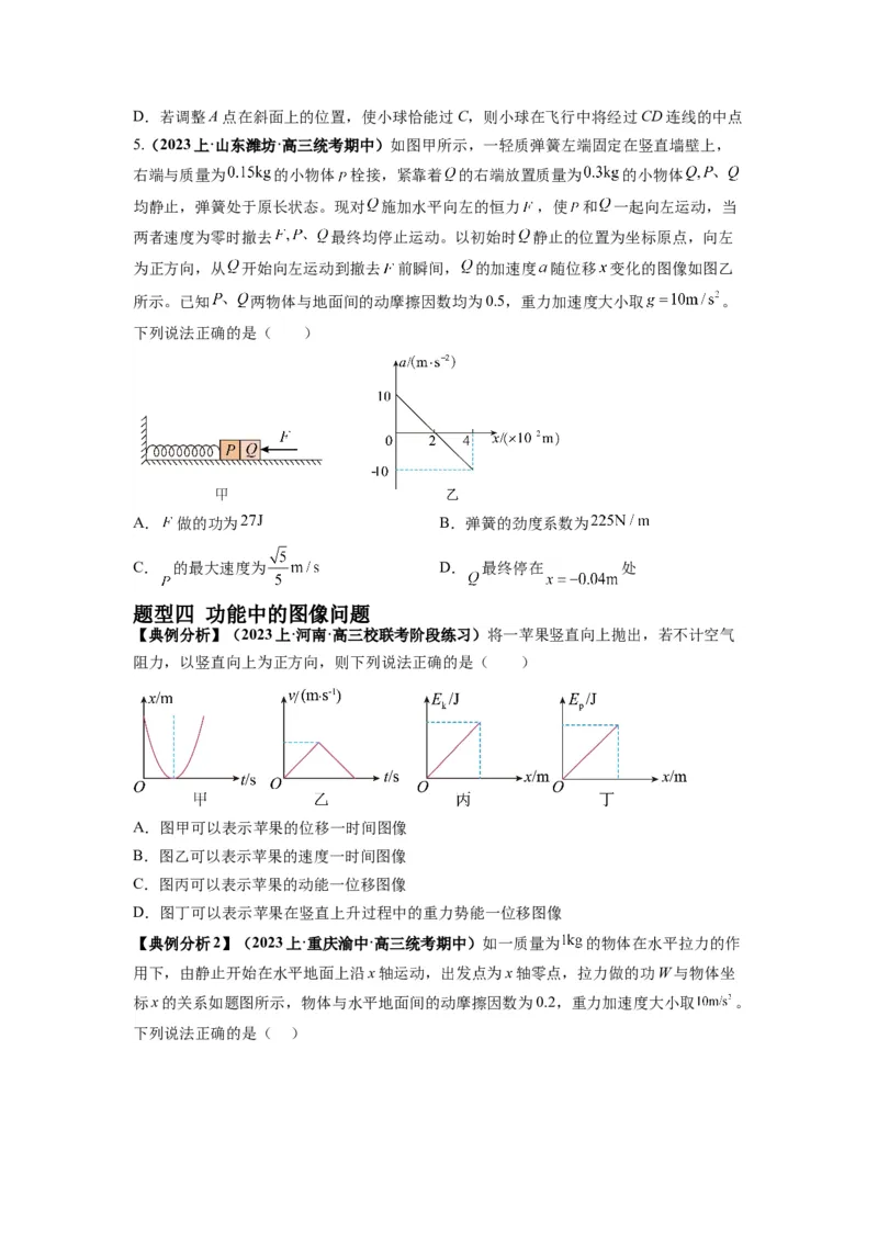 专题06功和功率动能定理（原卷版）_04高考物理_新高考复习资料_2024新高考复习资料_二轮复习资料_2024年高考物理二轮热点题型归纳与变式演练（新高考通用）