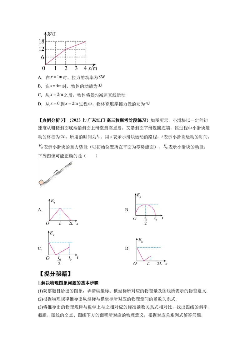 专题06功和功率动能定理（原卷版）_04高考物理_新高考复习资料_2024新高考复习资料_二轮复习资料_2024年高考物理二轮热点题型归纳与变式演练（新高考通用）