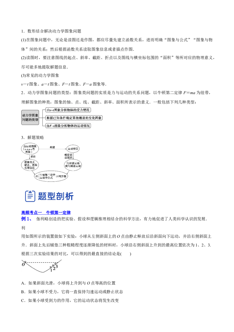 3.1牛顿运动定律的理解（讲）--2023年高考物理一轮复习讲练测（全国通用）（解析版）_04高考物理_通用版（老高考）复习资料_2023年复习资料_一轮复习
