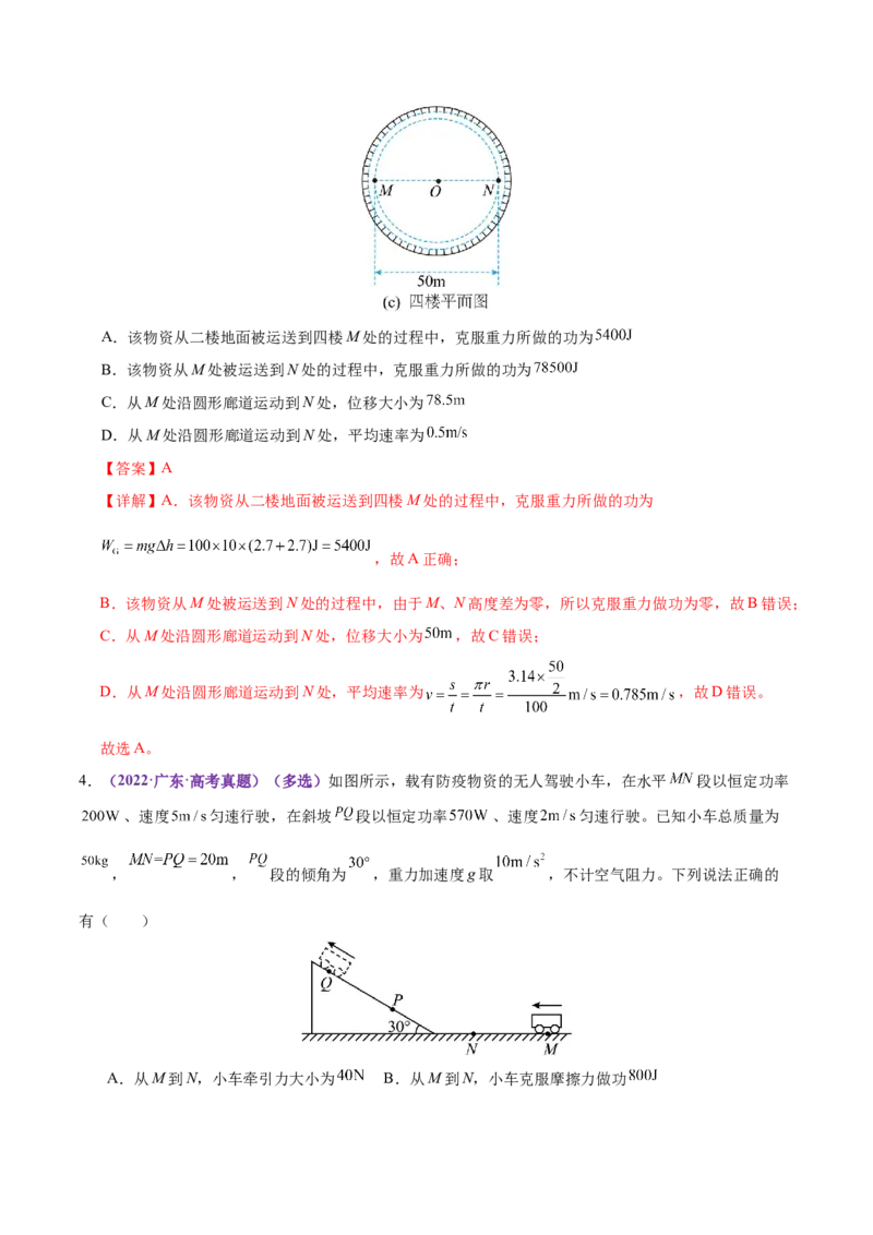 专题05功与功率功能关系（练习）（解析版）_04高考物理_2025年新高考资料_二轮复习_上好课2025年高考物理二轮复习讲练测（新高考通用）3381829