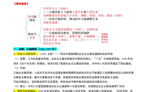 第18讲社会主义建设在探索中曲折发展（讲义）（解析版）_07高考历史_2025年新高考资料_一轮复习_2025年高考历史一轮复习讲练测（新教材新高考）