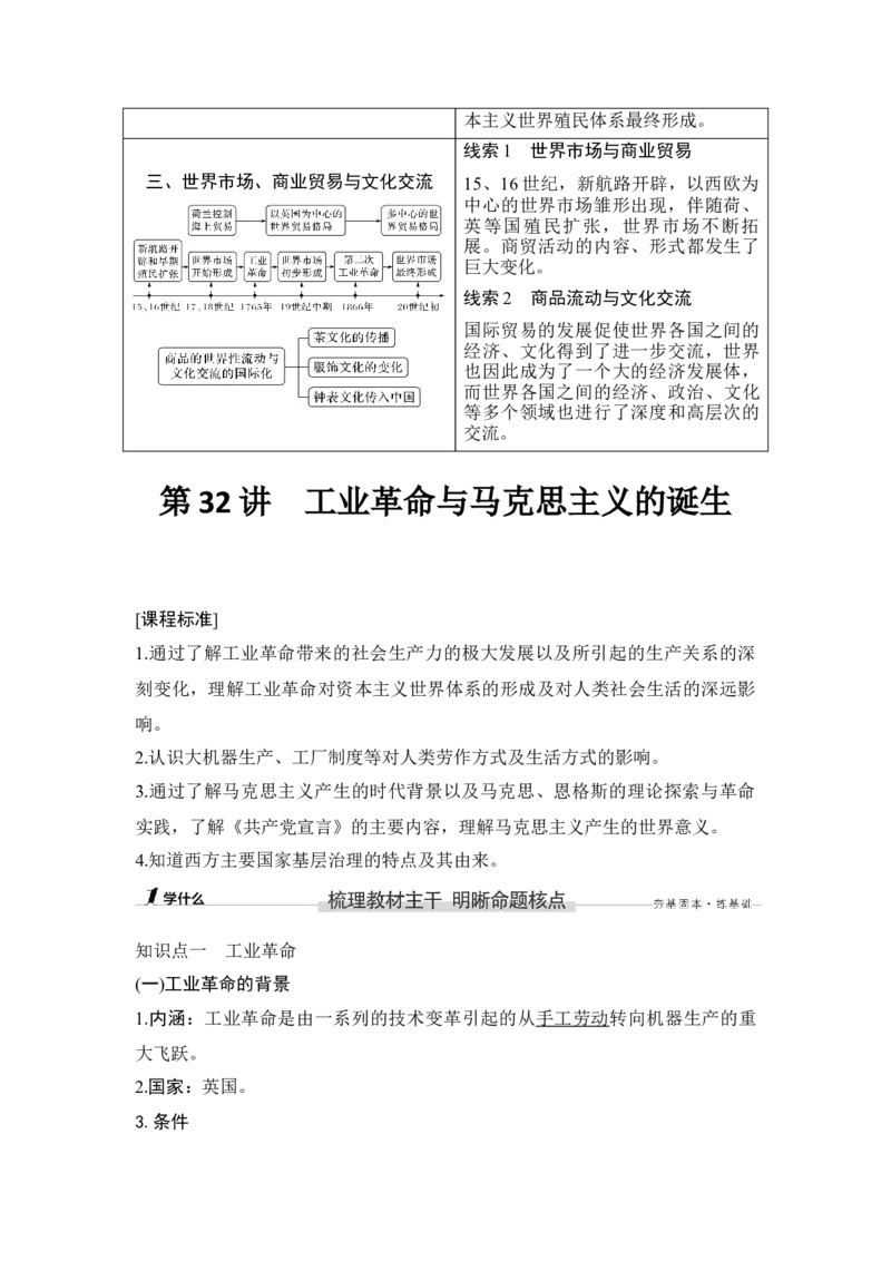 第32讲工业革命与马克思主义的诞生_07高考历史_新高考复习资料_2023年新高考复习资料_2023新高考大一轮复习讲义_2023年高考历史一轮复习讲义（部编版新高考）_赠补充习题_专题2-10