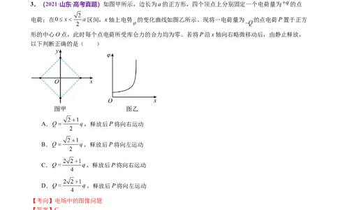 专题09电场带电粒子在电场中的运动（讲义）（解析版）_04高考物理_新高考复习资料_2024新高考复习资料_二轮复习资料_2024年高考物理二轮复习讲练测（新教材新高考）