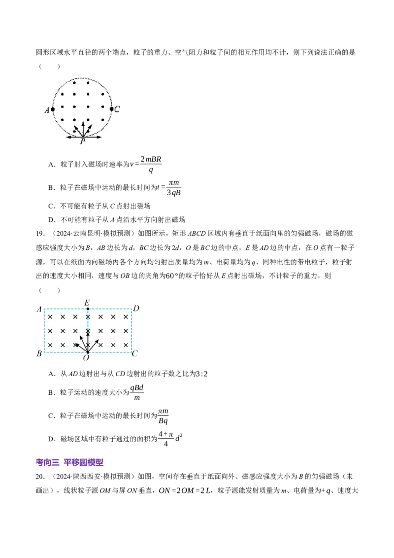 专题10磁场带电粒子在磁场中的运动（讲义）（原卷版）_04高考物理_2025年新高考资料_二轮复习_上好课2025年高考物理二轮复习讲练测（新高考通用）3381829