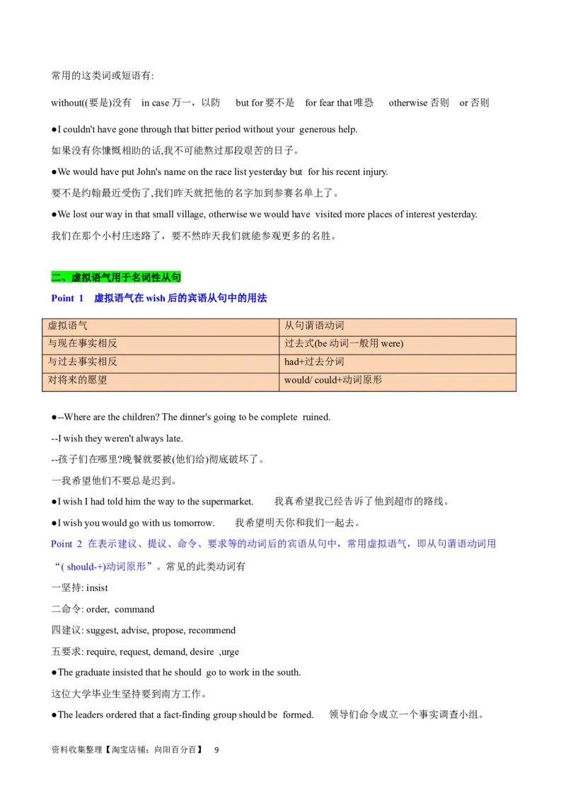 第19讲情态动词和虚拟语气（核心考点精讲精练）（原卷版）-备战2024年高考英语一轮复习考点帮（全国通用）_03高考英语_通用版（老高考）复习资料_2024年复习资料_第二部分语法