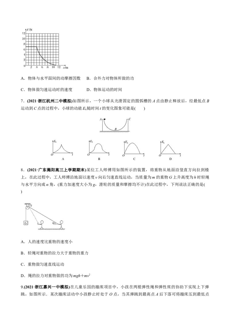 专题06质量检测卷（原卷版）_04高考物理_新高考复习资料_2022年新高考复习资料_2022年高考物理一轮复习讲练测（新教材新高考）