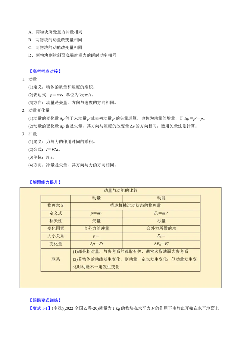 第15讲动量守恒定律四大题型（举一反三）（原卷版）_03高考英语_2025年新高考资料_二轮复习_01高考语文等多个文件_备战2025年高考物理举一反三系列（新高考通用）