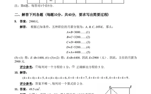 第十三届华罗庚金杯决赛试题A（小学高年级组）答案_奥数专题合集_H003小学奥数培训班课程+习题_华罗庚_小高