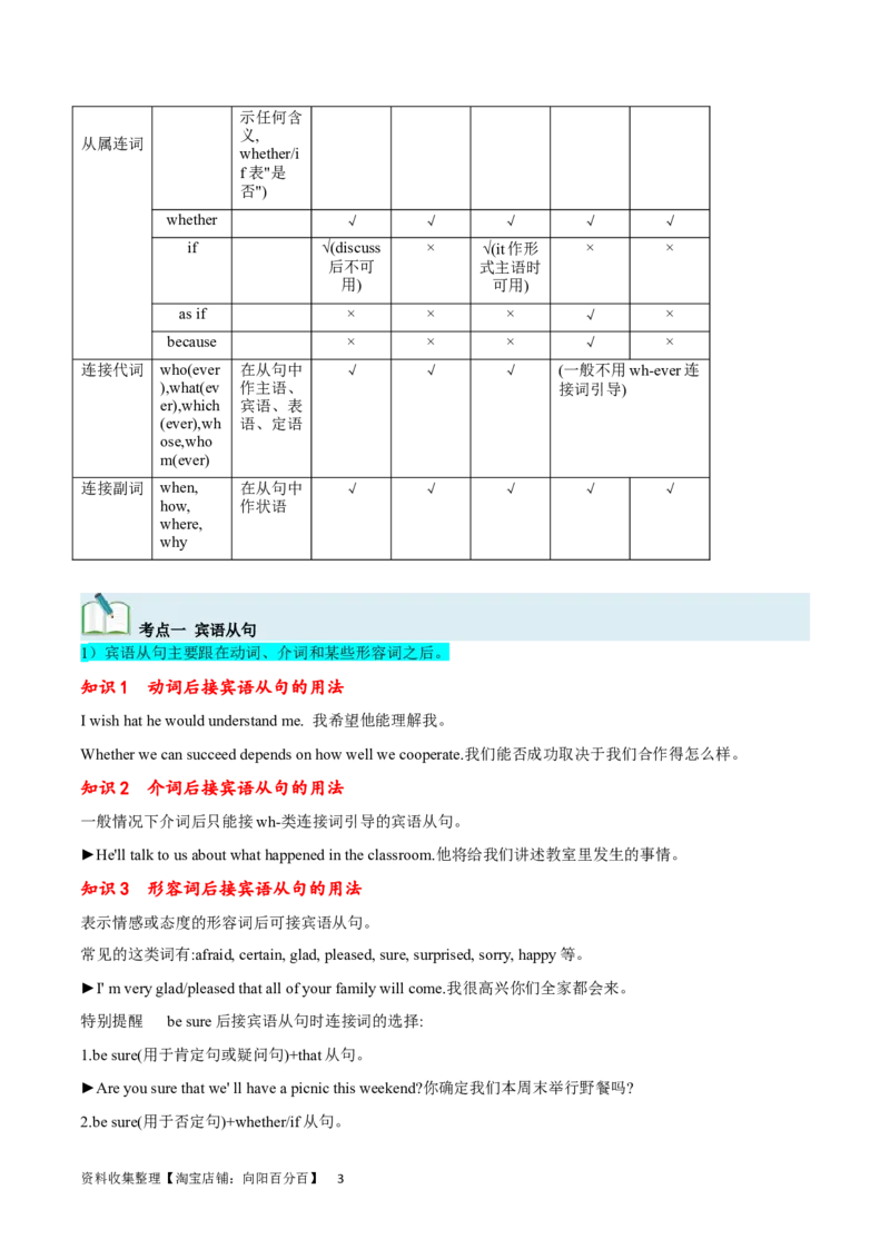 第22讲名词性从句（核心考点精讲精练）（解析版）-备战2024年高考英语一轮复习考点帮（全国通用）_03高考英语_通用版（老高考）复习资料_2024年复习资料_第二部分语法