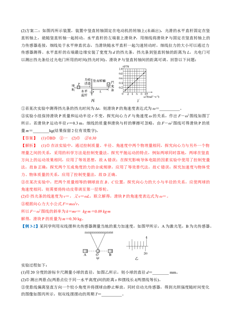 专题09力学实验(解析版)_04高考物理_2025年新高考资料_二轮复习_2025年高考物理二轮热点题型归纳与变式演练（新高考通用）339880232