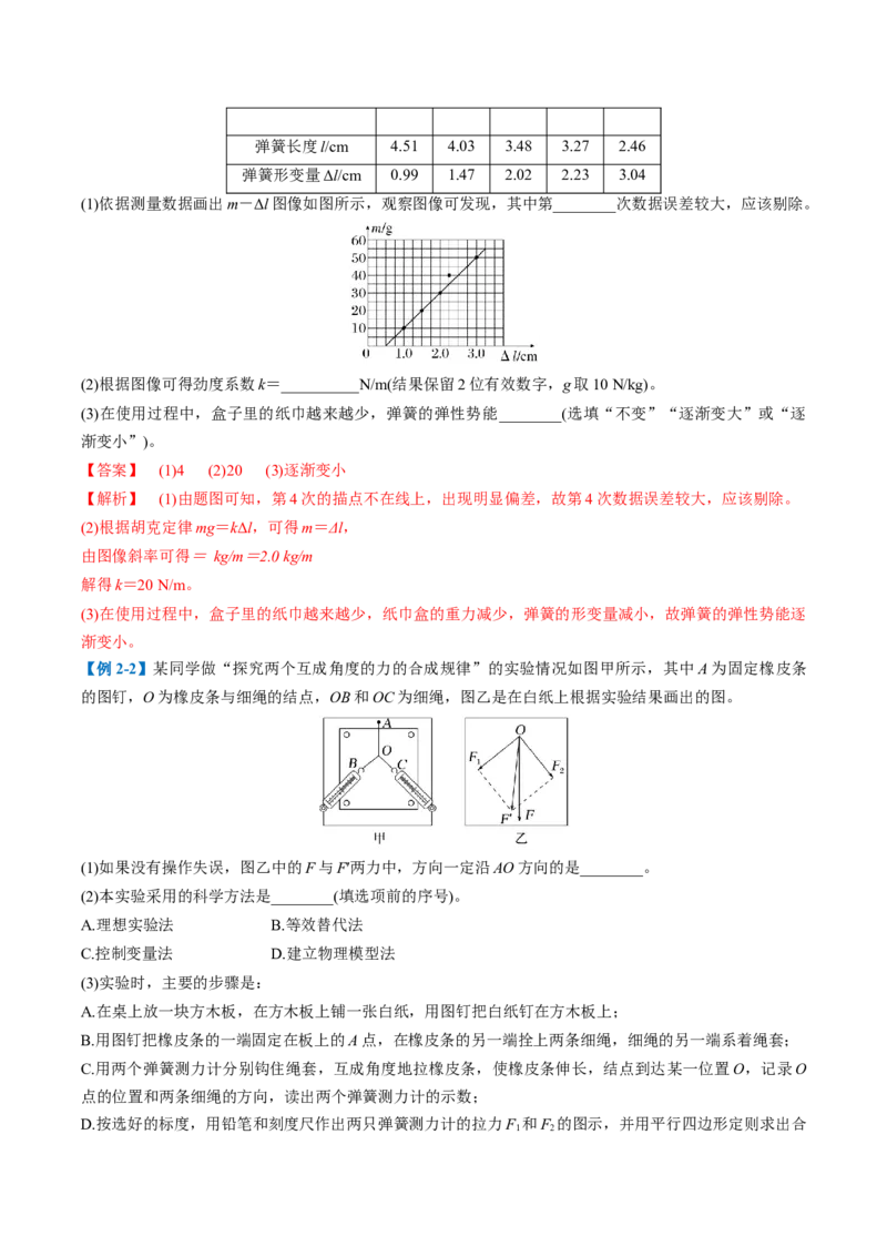 专题09力学实验(解析版)_04高考物理_2025年新高考资料_二轮复习_2025年高考物理二轮热点题型归纳与变式演练（新高考通用）339880232