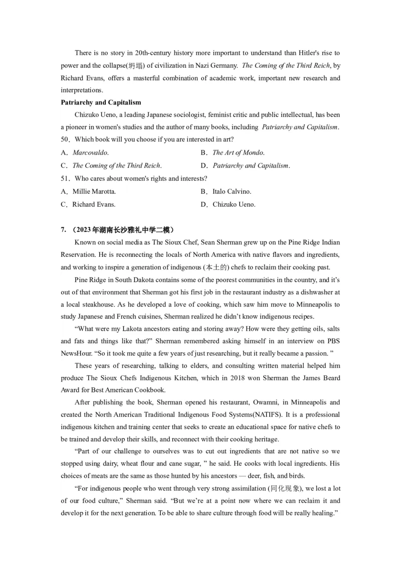 第15讲阅读理解细节理解题（练）-2024年高考英语一轮复习讲练测（新教材新高考）（原卷版）_03高考英语_新高考复习资料_2024年新高考资料_一轮复习资料_第二部分阅读理解