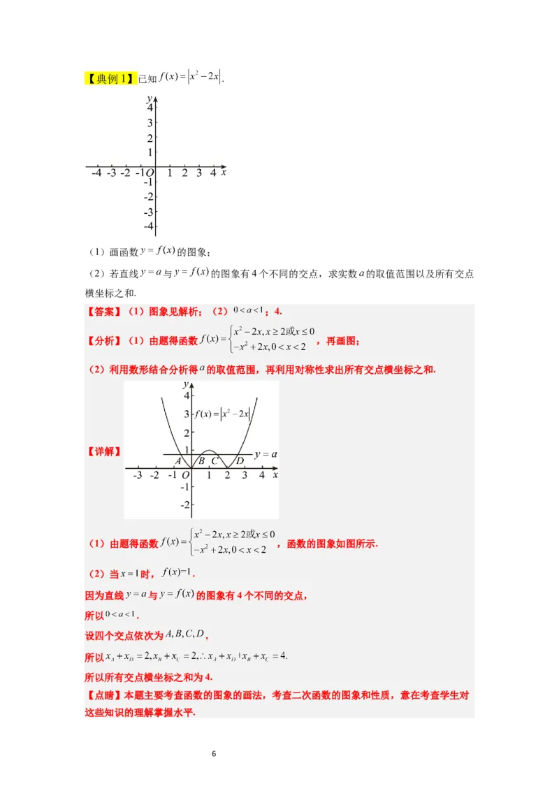 第12讲函数的图像（精讲）一轮复习讲义2024年高考数学高频考点题型归纳与方法总结（新高考通用）解析版_02高考数学_新高考复习资料_2024年新高考资料_一轮复习资料