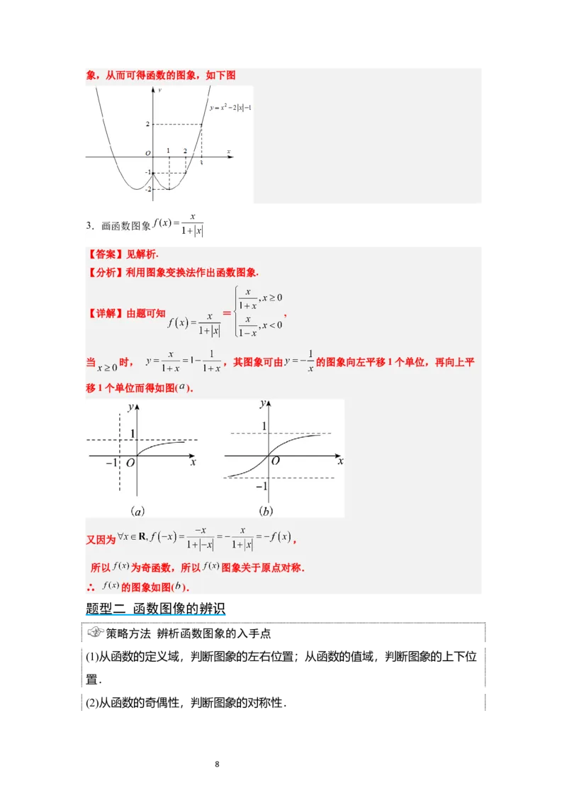 第12讲函数的图像（精讲）一轮复习讲义2024年高考数学高频考点题型归纳与方法总结（新高考通用）解析版_02高考数学_新高考复习资料_2024年新高考资料_一轮复习资料