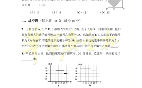 第十九届华罗庚金杯初赛试题A（小学高年级组）_奥数专题合集_H003小学奥数培训班课程+习题_华罗庚_小高