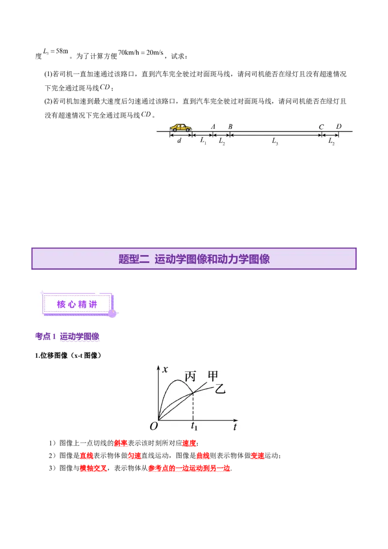 专题02力与直线运动（讲义）（原卷版）_04高考物理_2025年新高考资料_二轮复习_上好课2025年高考物理二轮复习讲练测（新高考通用）3381829