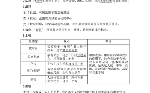 第31讲　欧洲的思想解放运动_07高考历史_新高考复习资料_2024年新高考复习资料_一轮复习资料_完2024历史步步高大一轮复习（课件+讲义）_2024年高考历史一轮复习讲义（部编版）