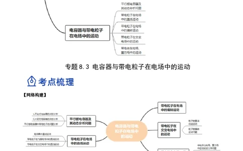 8.3电容器与带电粒子在电场中的运动（讲）--2023年高考物理一轮复习讲练测（全国通用）（原卷版）_04高考物理_通用版（老高考）复习资料_2023年复习资料_一轮复习