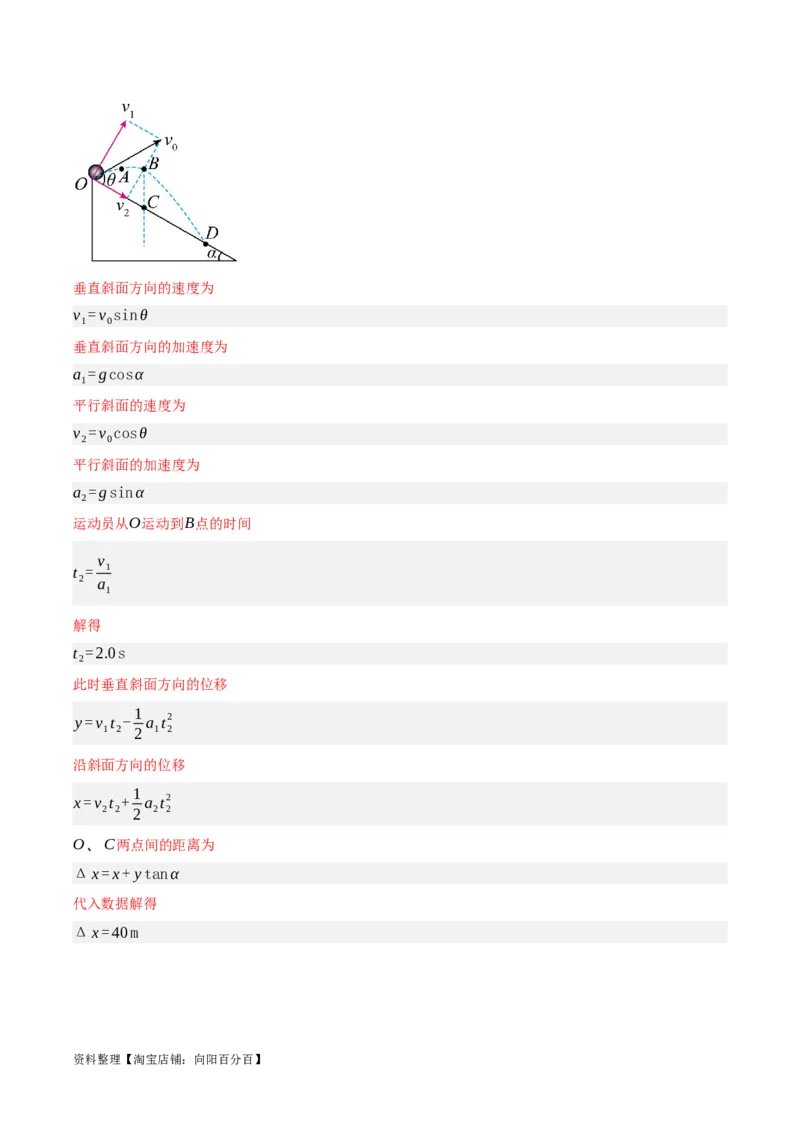专题04曲线运动（讲义）（解析版）_04高考物理_新高考复习资料_2024新高考复习资料_二轮复习资料_高频考点解密2024年高考物理二轮复习高频考点追踪与预测（新高考专用）_讲义