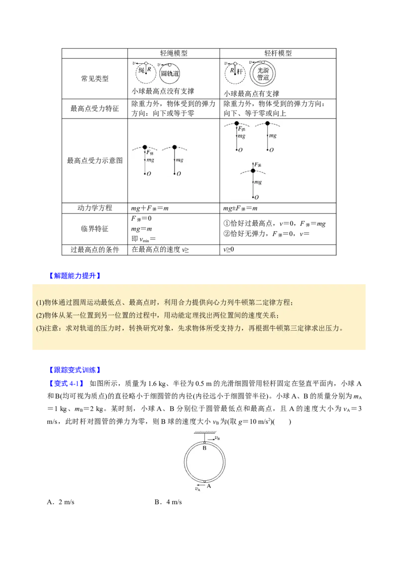 第12讲圆周运动四大题型（举一反三）（解析版）_03高考英语_2025年新高考资料_二轮复习_01高考语文等多个文件_备战2025年高考物理举一反三系列（新高考通用）