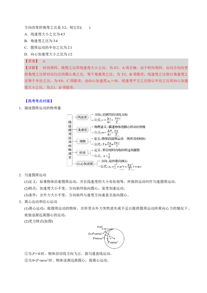 第12讲圆周运动四大题型（举一反三）（解析版）_03高考英语_2025年新高考资料_二轮复习_01高考语文等多个文件_备战2025年高考物理举一反三系列（新高考通用）