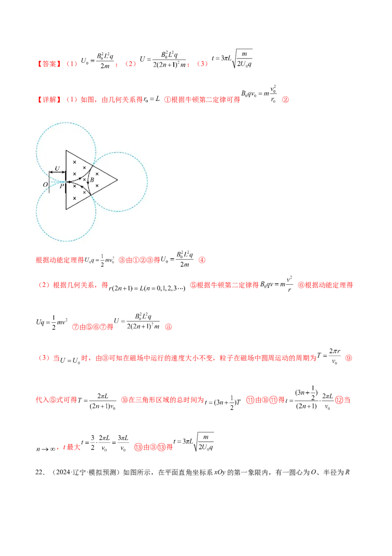 专题10磁场带电粒子在磁场中的运动（练习）（解析版）_04高考物理_2025年新高考资料_二轮复习_上好课2025年高考物理二轮复习讲练测（新高考通用）3381829