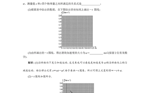 7实验一　研究匀变速直线运动　随堂检测巩固落实_04高考物理_新高考复习资料_2022年新高考复习资料_高考物理2022年一轮复习各版本_赠配套习题（含部分19届真题与模拟题）_656