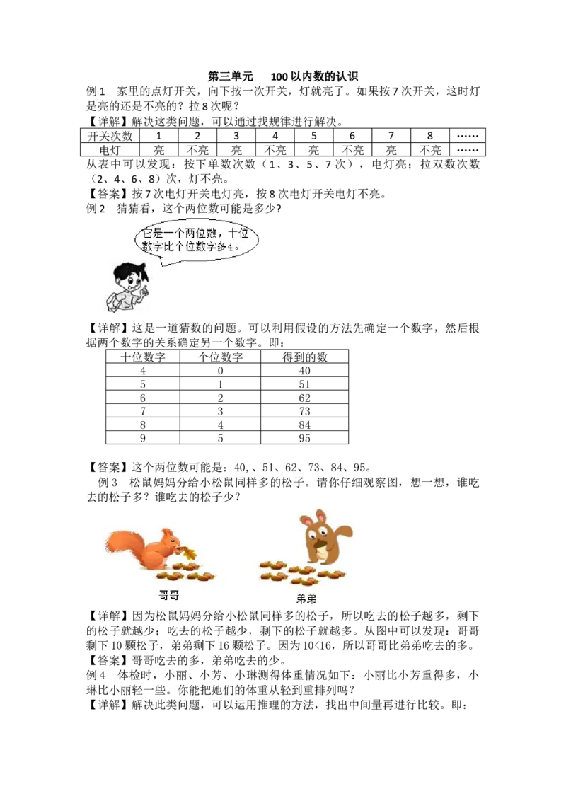 第3单元100以内数的认识_小学1-6年级常用的上册资源汇总_一年级上册资料_1年级下册教学资源包课件+课时练_第三单元100以内数的认识_单元资料汇总_备课资源_教学素材_爬坡题