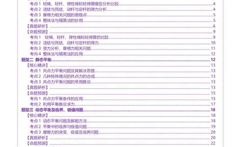 专题01力与物体的平衡（讲义）（解析版）_04高考物理_2025年新高考资料_二轮复习_上好课2025年高考物理二轮复习讲练测（新高考通用）3381829