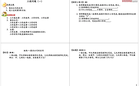 工程问题（一）_奥数专题合集_H004五年级奥数年卡竞赛班60讲张新刚mp4+pdf_第21讲工程问题（一）