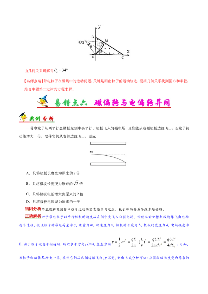 专题10磁场-备战2019年高考物理之纠错笔记系列（解析版）_04高考物理_新高考复习资料_2022年新高考复习资料_高考物理2022年一轮复习各版本_赠19年高考物理纠错笔记_289