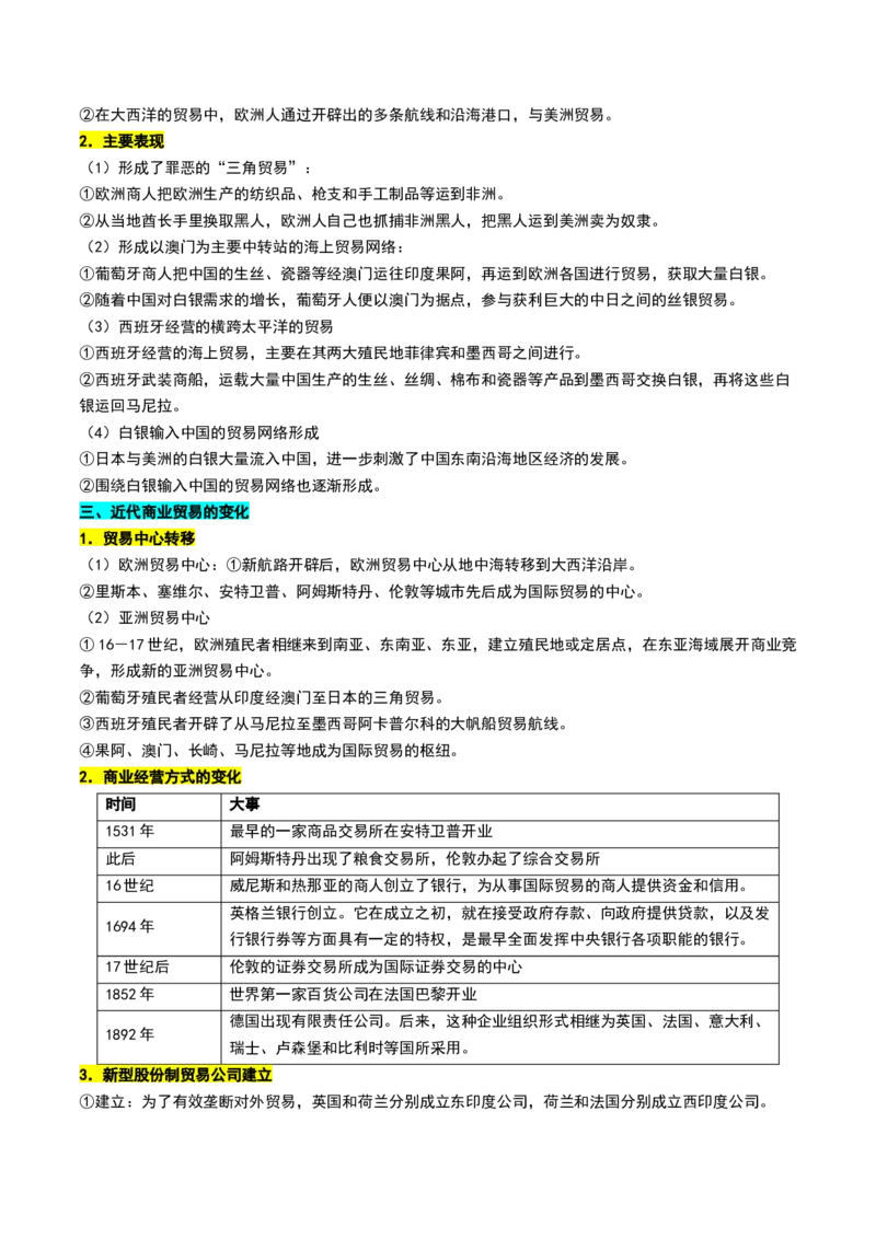 第23讲走向整体的世界（讲义）（解析版）_07高考历史_2025年新高考资料_一轮复习_2025年高考历史一轮复习讲练测（新教材新高考）（完结）_讲义+练习_第23讲走向整体的世界（讲义）