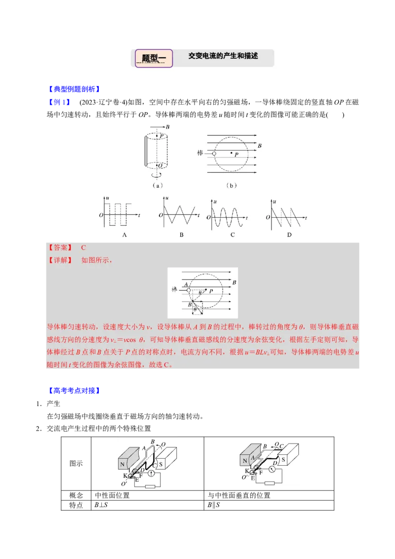 第23讲交变电流三大题型（举一反三）（解析版）_03高考英语_2025年新高考资料_二轮复习_01高考语文等多个文件_备战2025年高考物理举一反三系列（新高考通用）