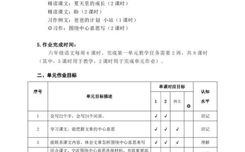 部编版小学语文同步辅导：六年级上册第5单元作业设计1_小学1-6年级常用的上册资源汇总_六年级上册资料(1)_部编版语文六年级上册第1-8单元作业设计