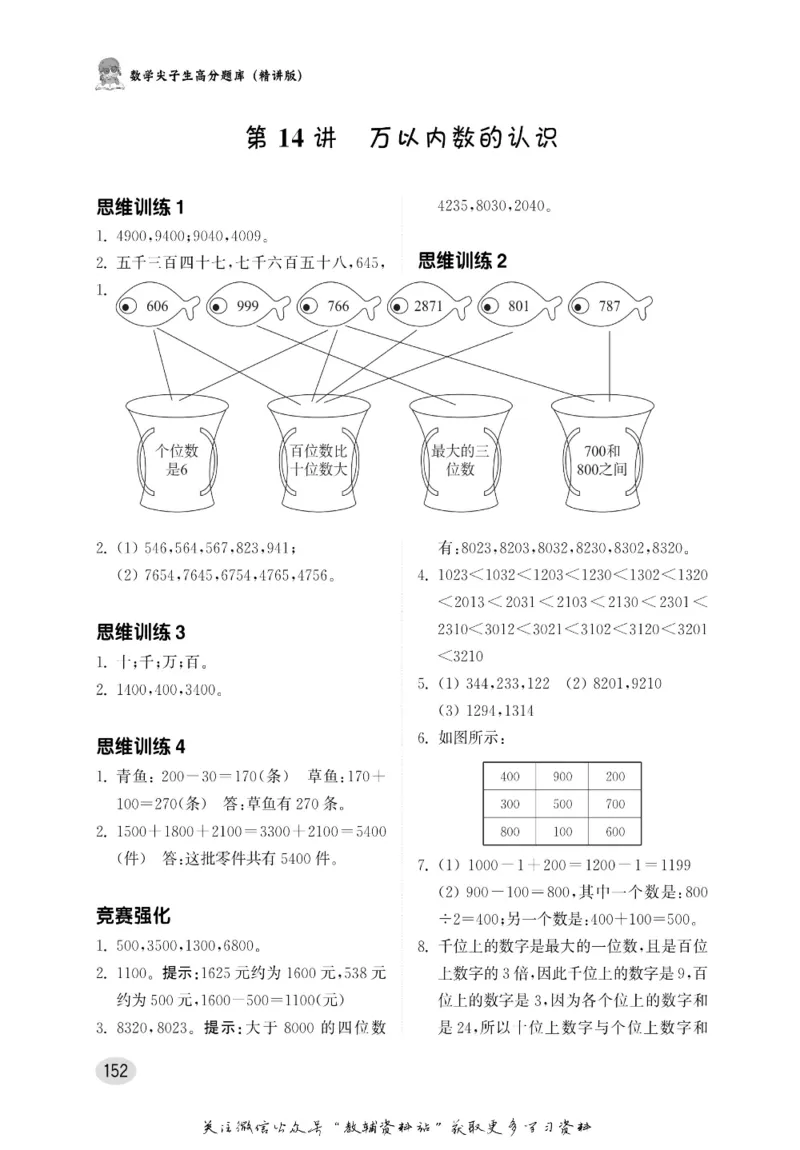 尖子生高分题库2年级_奥数专题合集_H007奥数类教辅汇总PDF_1~9年级尖子生高分题库