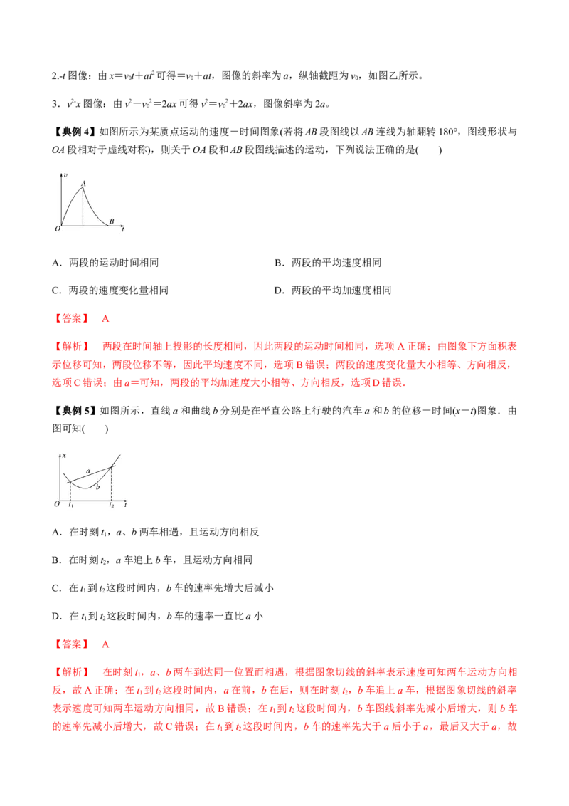专题01匀变速直线运动2022-2023高考三轮精讲突破训练（全国通用）（解析版）_04高考物理_通用版（老高考）复习资料_2023年复习资料_三轮复习