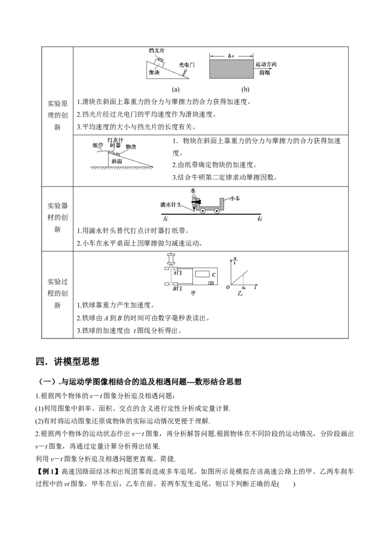 专题1.2运动学图像、追及相遇及实验讲解析版_04高考物理_新高考复习资料_2022年新高考复习资料_2022年高考物理一轮复习讲练测（新教材新高考）