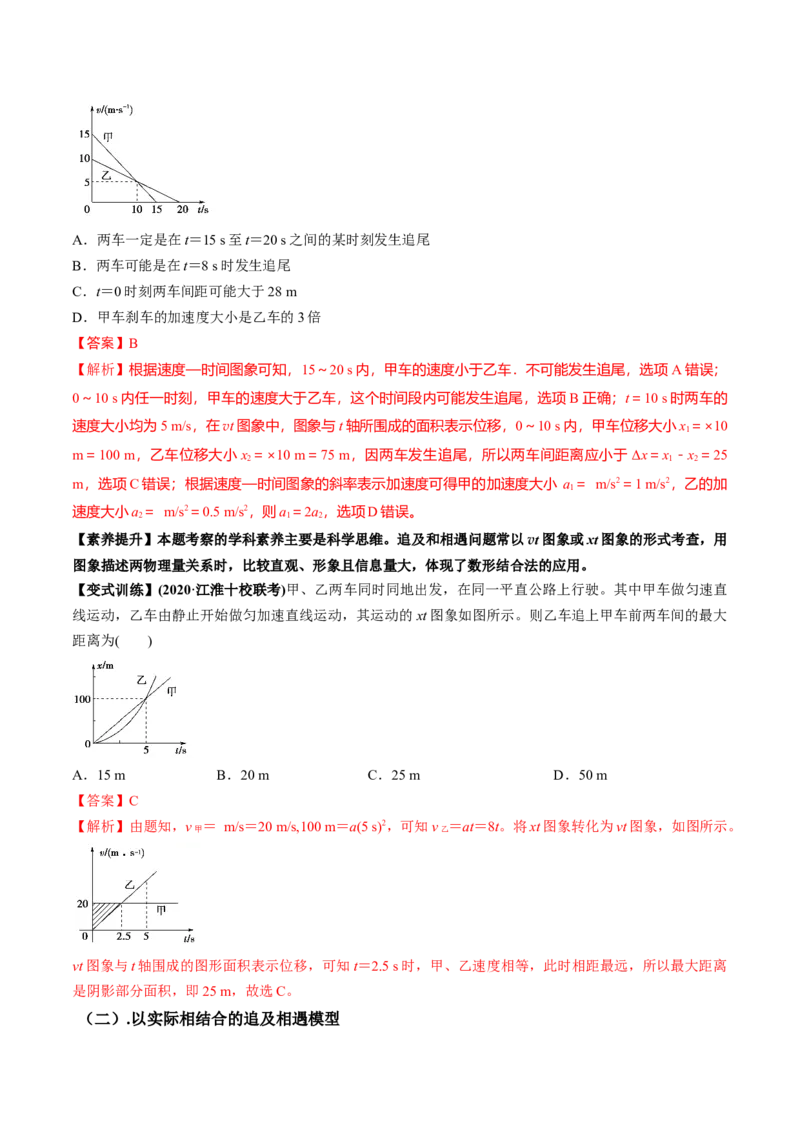 专题1.2运动学图像、追及相遇及实验讲解析版_04高考物理_新高考复习资料_2022年新高考复习资料_2022年高考物理一轮复习讲练测（新教材新高考）