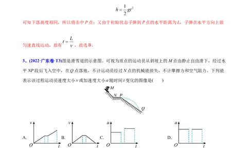 专题05曲线运动-2022年高考真题和模拟题物理分专题训练（教师版含解析）_04高考物理_2024年新高考资料_1.2024一轮复习_赠2022年高考物理真题与模拟题分类训练