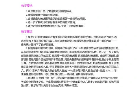 第七单元概述和课时安排_小学1-6年级常用的上册资源汇总_六年级上册资料(1)_七彩课堂人教版数学六年级上册教学资源包_第七单元扇形统计图_单元资料汇总_学案教案_教案