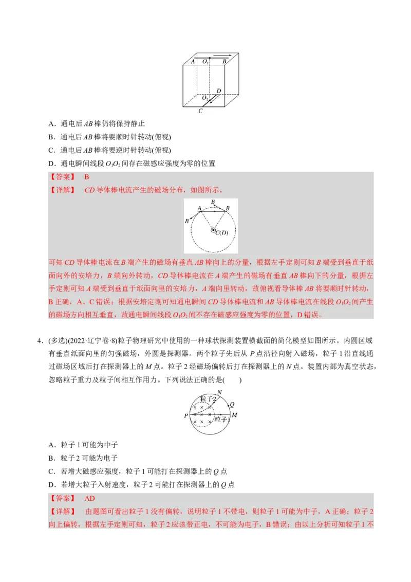 第20讲磁场四大题型（举一反三）（解析版）_03高考英语_2025年新高考资料_二轮复习_01高考语文等多个文件_备战2025年高考物理举一反三系列（新高考通用）