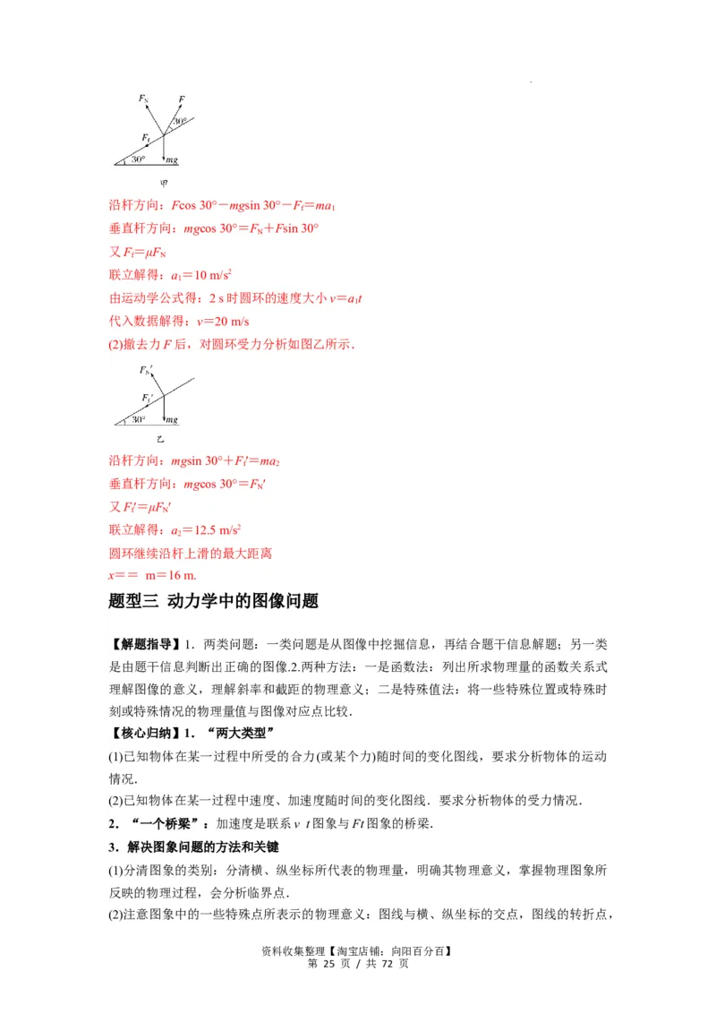 专题06牛顿运动定律的综合应用（解析版）_04高考物理_新高考复习资料_2024新高考复习资料_一轮复习资料_完2024届高考物理一轮复习热点题型归类训练_专题06牛顿运动定律的综合应用