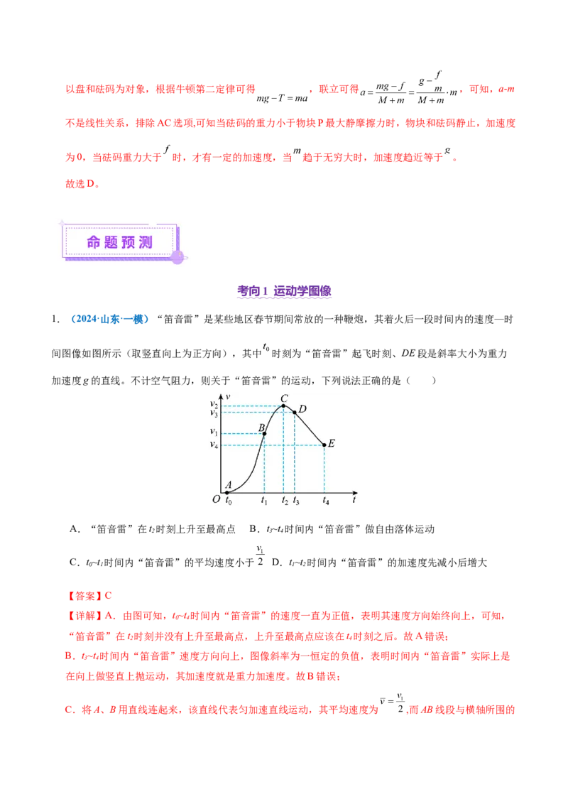 专题02力与直线运动（讲义）（解析版）_04高考物理_2025年新高考资料_二轮复习_上好课2025年高考物理二轮复习讲练测（新高考通用）3381829