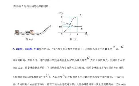 专题08动量-2022年高考真题和模拟题物理分专题训练（学生版）_04高考物理_2024年新高考资料_1.2024一轮复习_赠2022年高考物理真题与模拟题分类训练