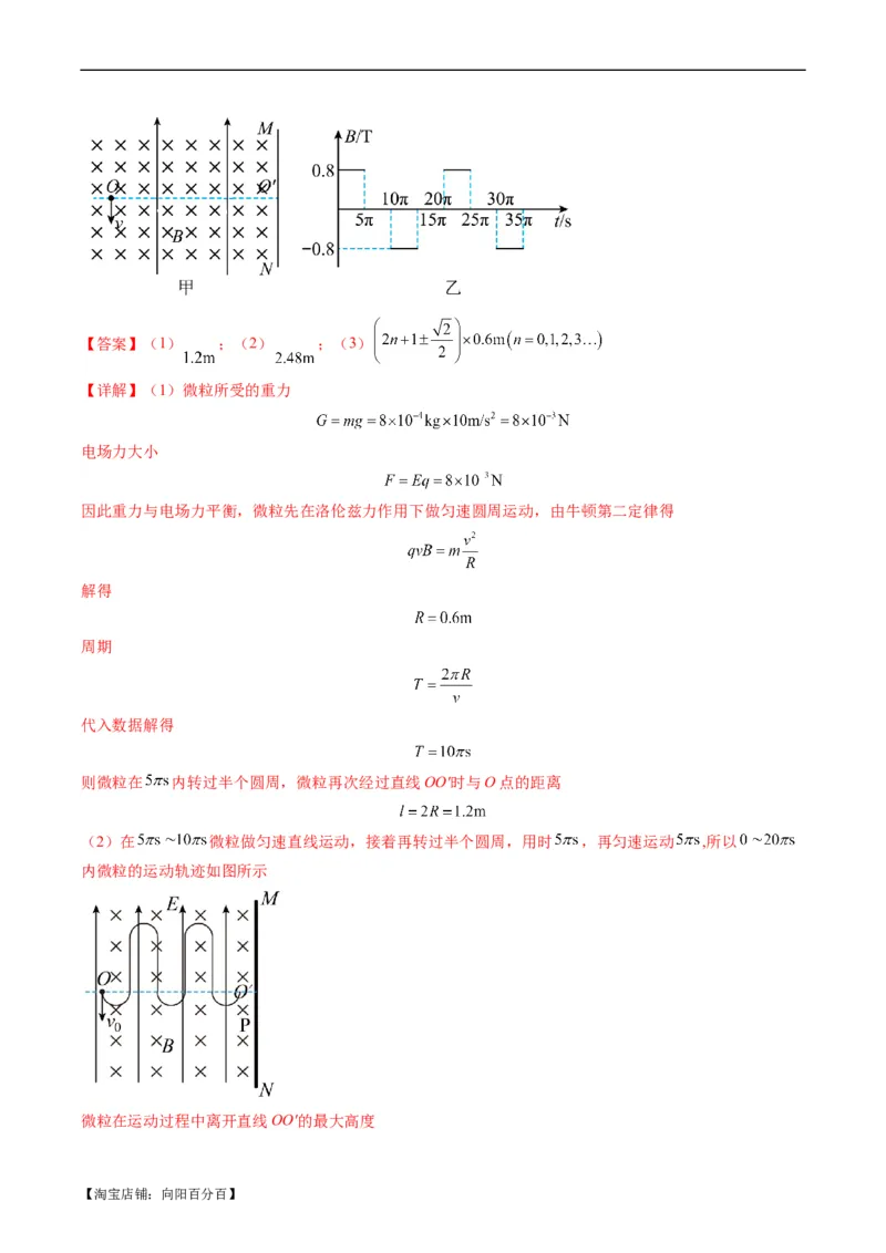 专题13带电粒子在组（复）合场中的运动（解析版）_04高考物理_新高考复习资料_2024新高考复习资料_二轮复习资料_2024年高考物理二轮热点题型归纳与变式演练（新高考通用）_答案解析版