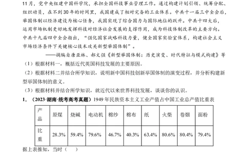 第22讲中华人民共和国成立和向社会主义的过渡（原卷版）_07高考历史_新高考复习资料_2024年新高考复习资料_一轮复习资料_讲义+练习