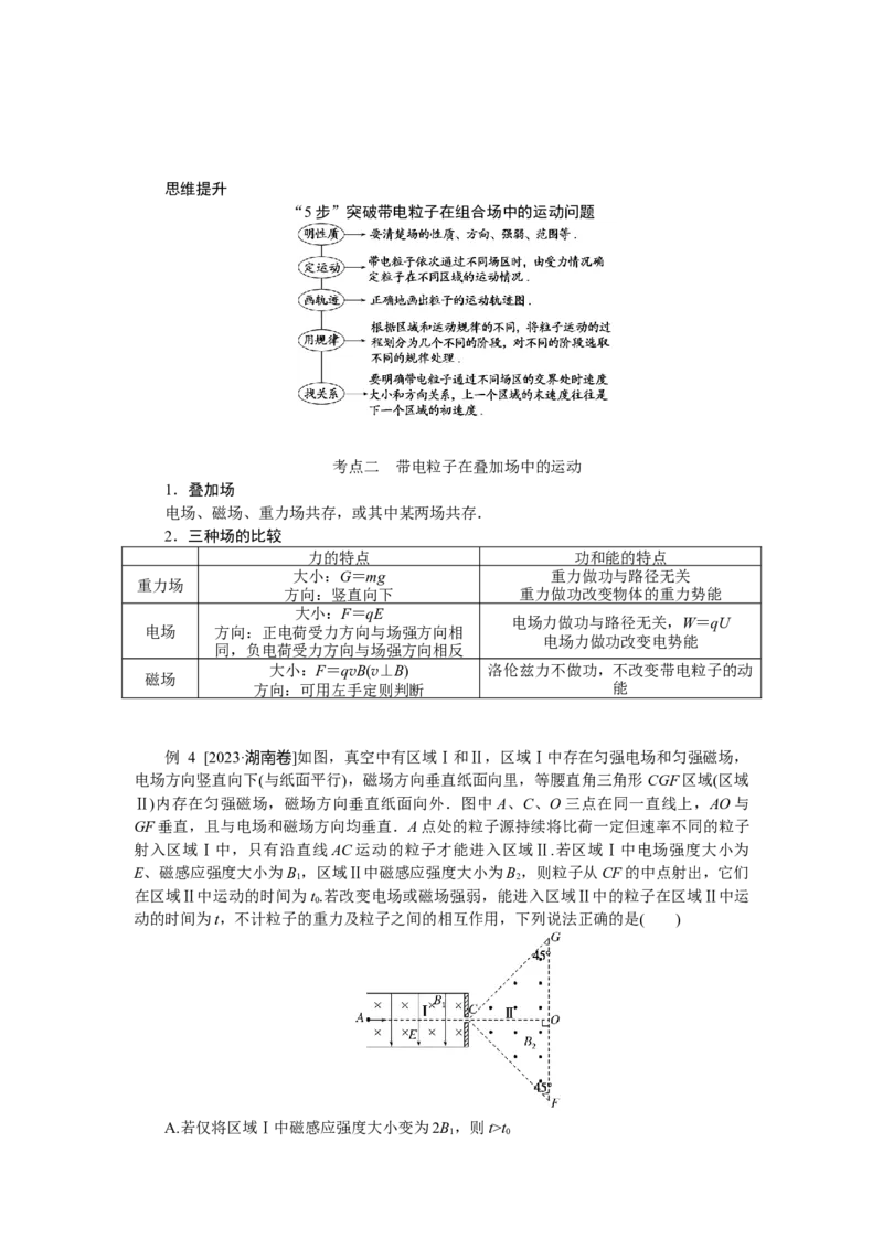 2025年高考物理二轮复习导学案：专题强化十带电粒子在复合场中的运动_04高考物理_2025年新高考资料_二轮复习_2025年高考物理二轮复习专题强化（课件+导学案）